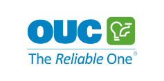 The logo for ouc the reliable one.