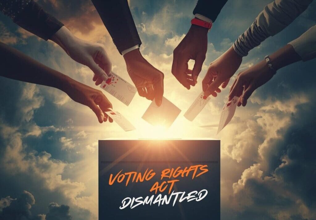 Voting Rights Act Dismantled-With Hands